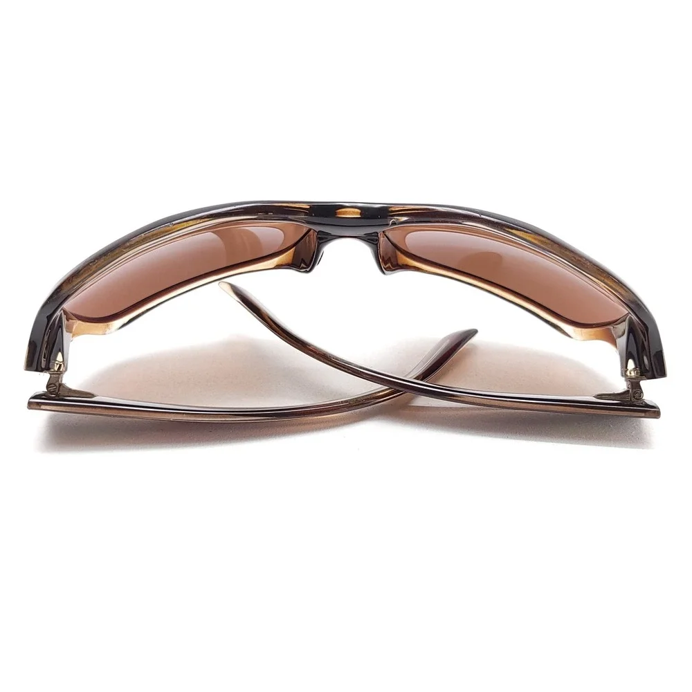 Maui Jim‎ Palms MJ-111 Brown Tortoise Wrap Sunglasses Bronze Lens Mens Womens